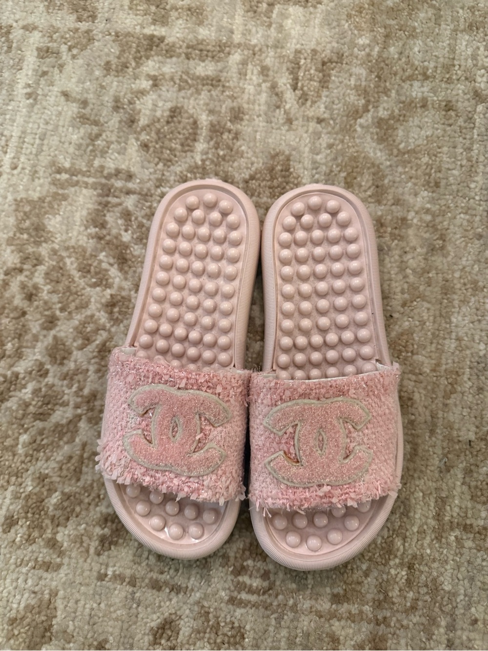 Pink Chanel Slides - Picture 2 of 5